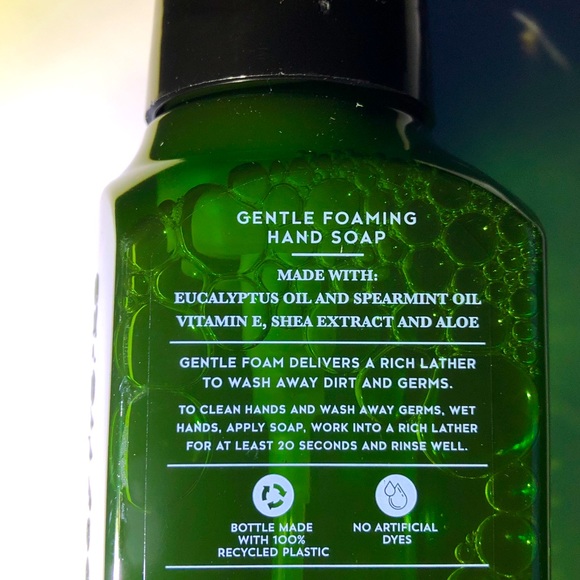 2/$16 NEW Bath & Body Works Hand Soap Gentle Foaming EUCALYPTUS SPEARMINT 8.75oz - Picture 3 of 16
